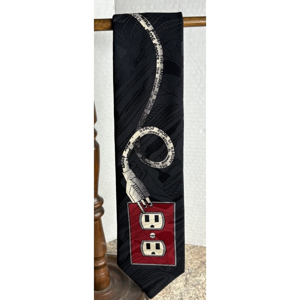 HOME IMPROVEMENT Tim Allen Tool Time "The Answer is More Power" Novelty‎ Necktie